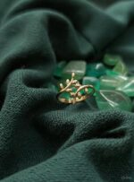 انگشتر دوشاخه برگ