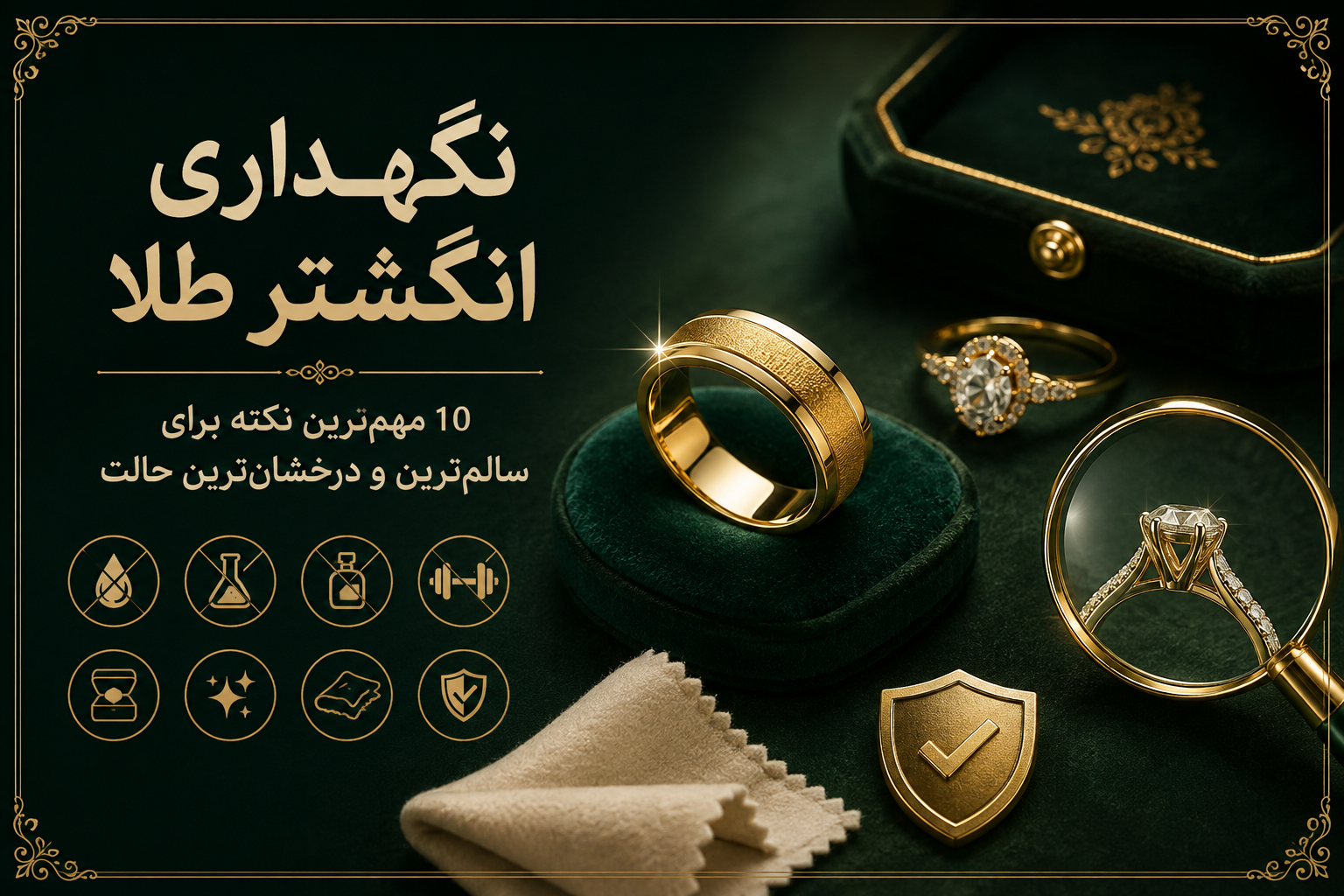 نگهداری انگشتر طلا